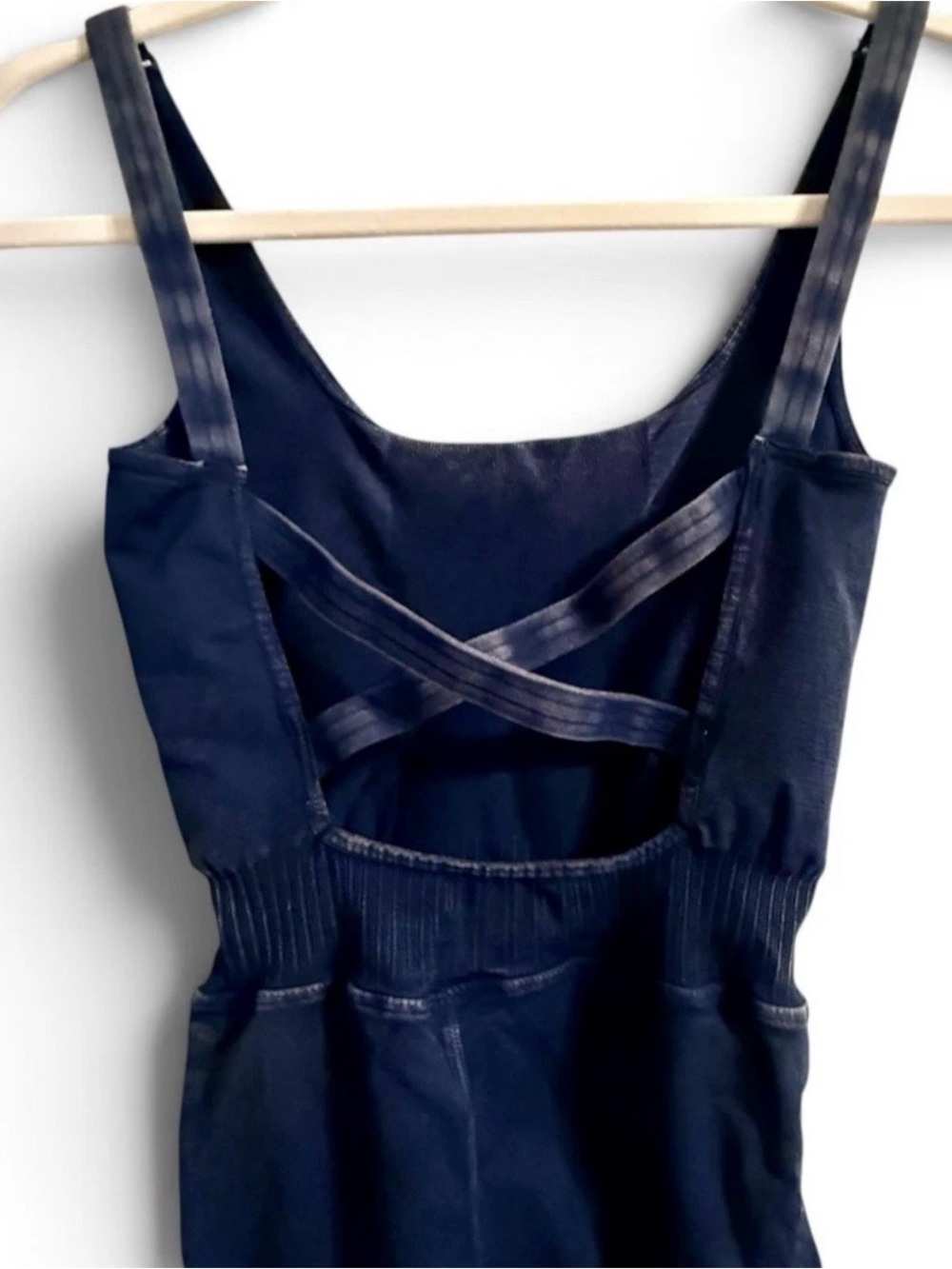 FP Movement by Free People Navy Strappy Back Bodycon Dress Size M